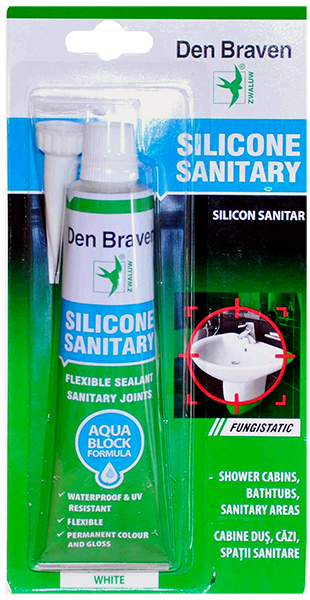 SILICON SANITAR ALB 80 ml